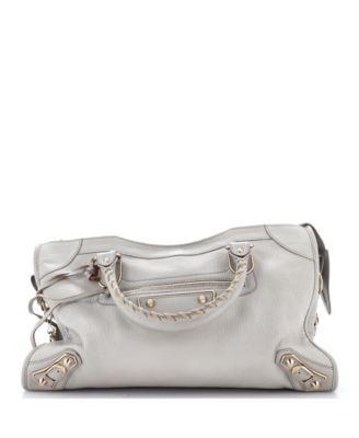 City Classic Medium Leather Top-Handle Shoulder Bag