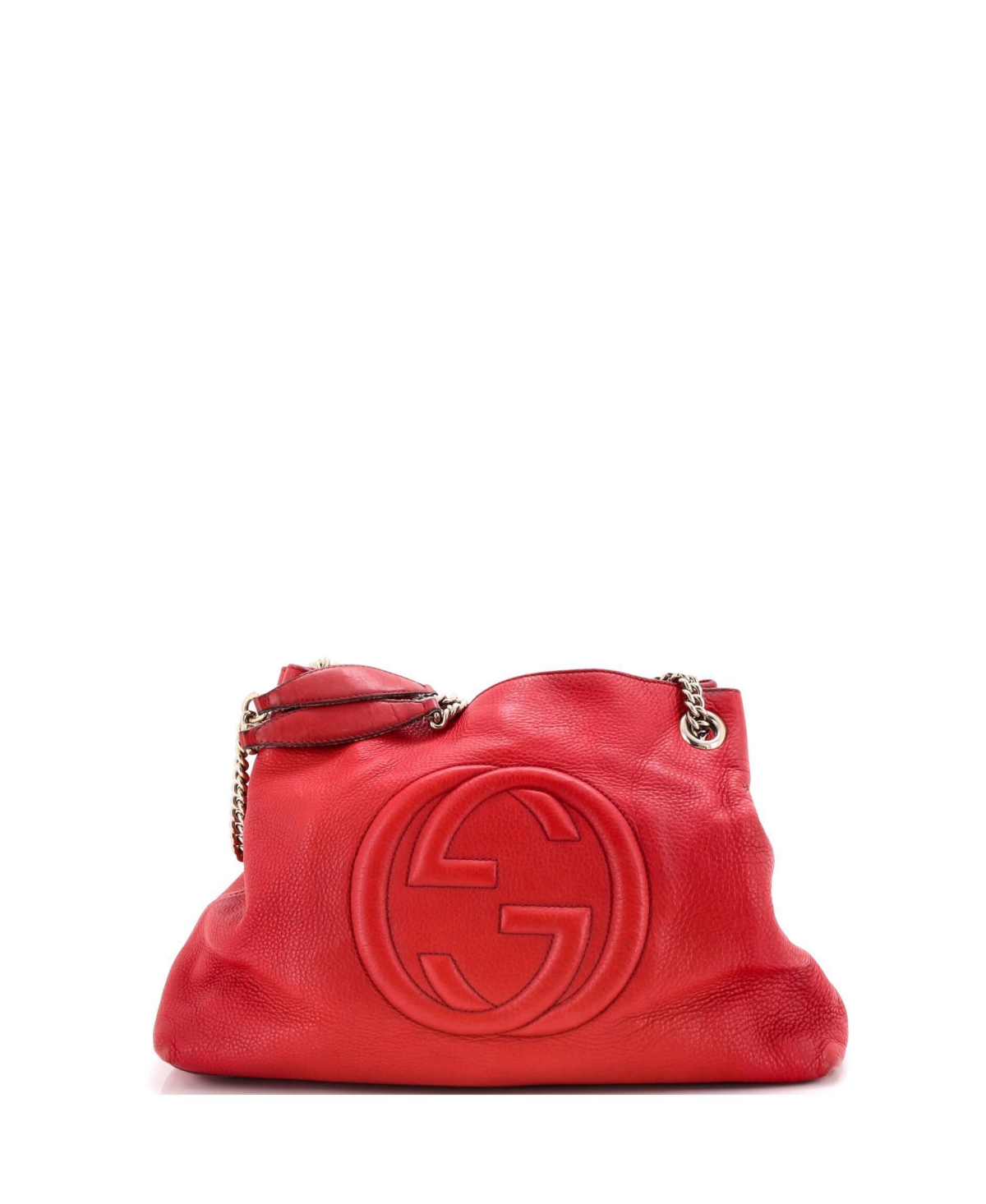 Pre-Owned Gucci Soho Medium Chain-Strap Leather Shoulder Bag