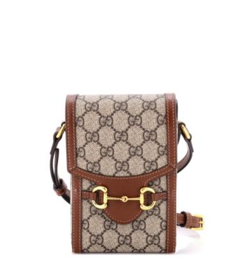 Mini Horsebit 1955 Crossbody Bag GG Coated Canvas with Leather