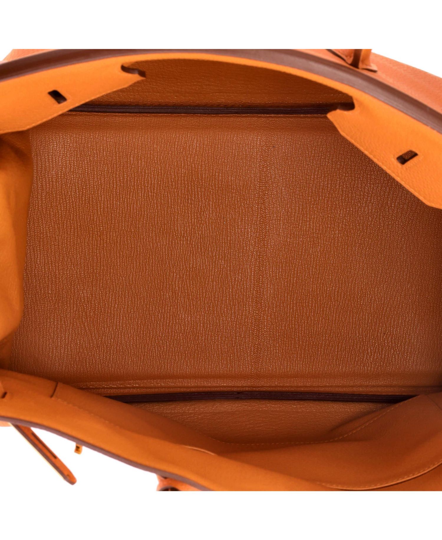 Birkin 35 Leather Handbag with Gold-Tone Hardware, 13.5" W x 10" H x 7" D