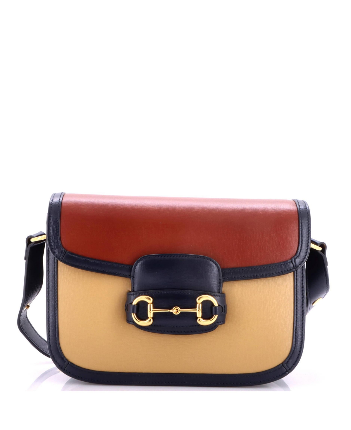 Pre-Owned Gucci Small Horsebit 1955 Leather Shoulder Bag - Brown