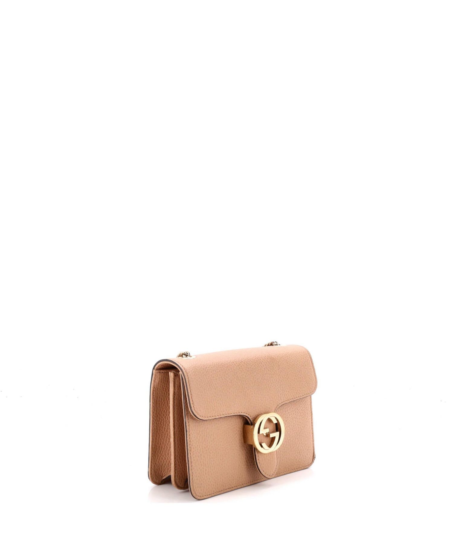 Small Interlocking Shoulder Bag Leather