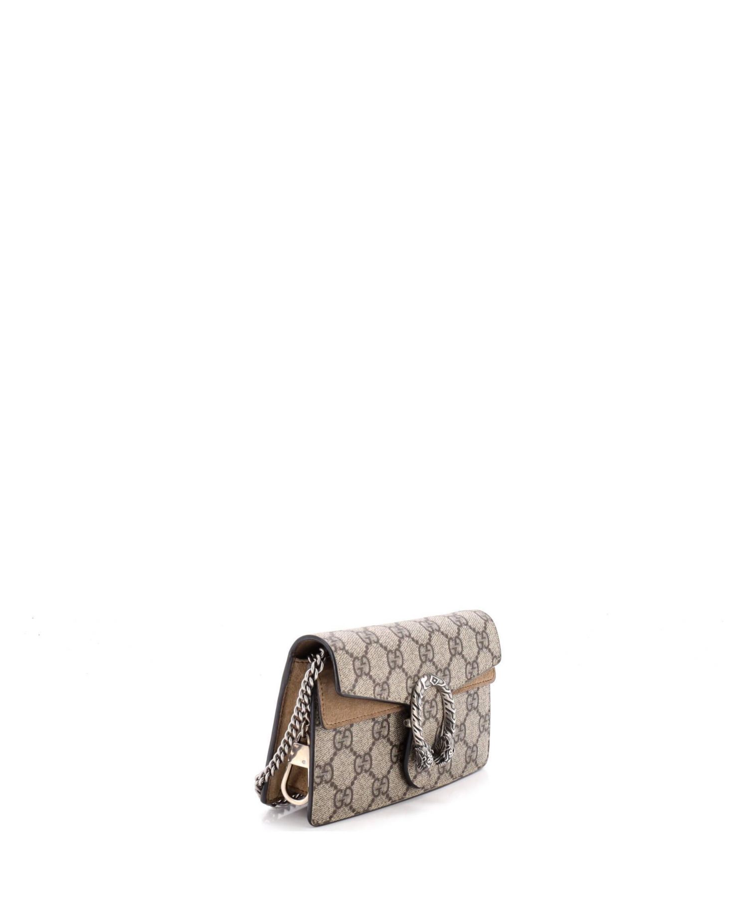 Super Mini Dionysus GG Coated Canvas Crossbody Bag