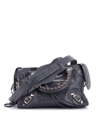 City Mini Studded Leather Shoulder Bag
