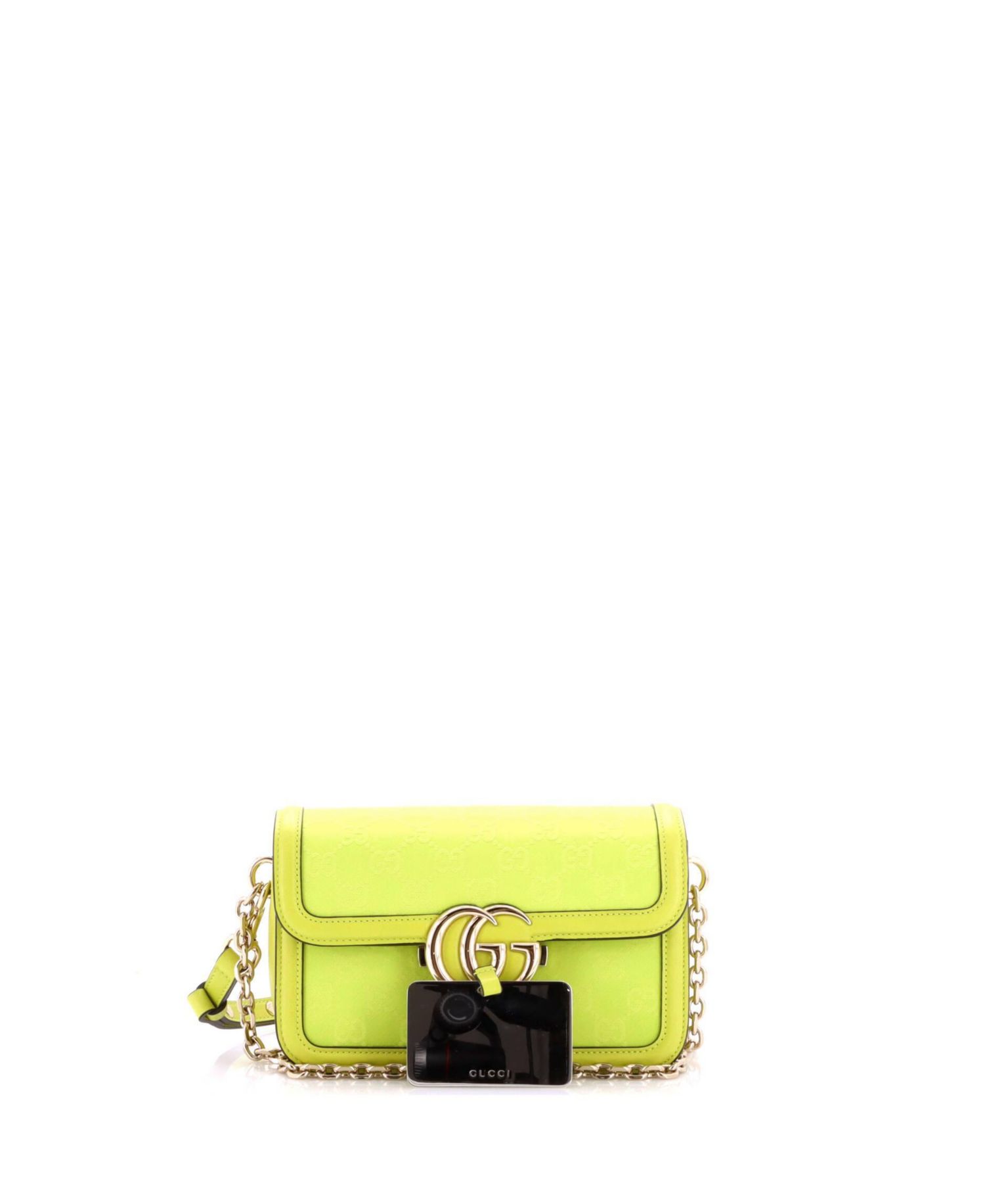 Small Go Shoulder Bag GG Canvas with Leather