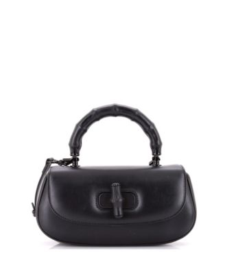 Medium Bamboo Diva Top Handle Bag Leather