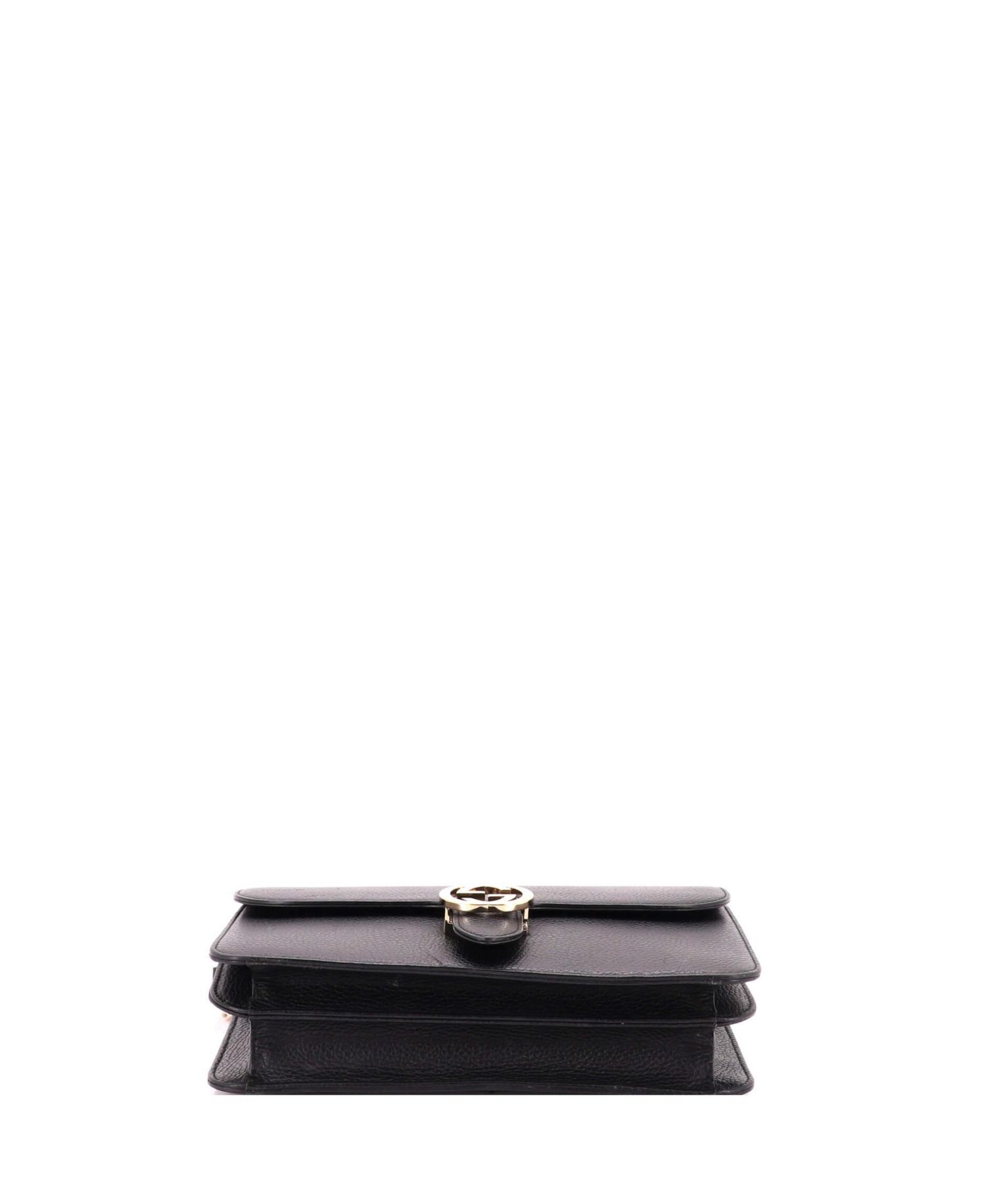 Medium Interlocking Shoulder Bag Leather