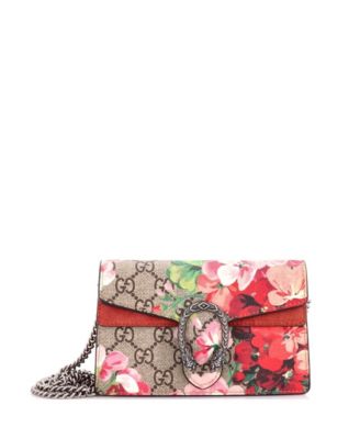 Super Mini Dionysus Blooms Print Crossbody Bag