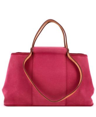 Pre-Owned Hermes 39 Cabag Elan Toile and Leather