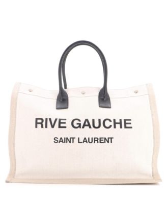 Large Rive Gauche Shopper Canvas Tote