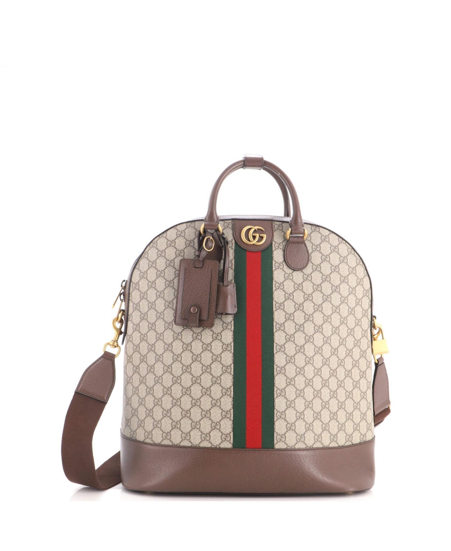 Savoy Web Bowling Crossbody Coated Canvas Tote