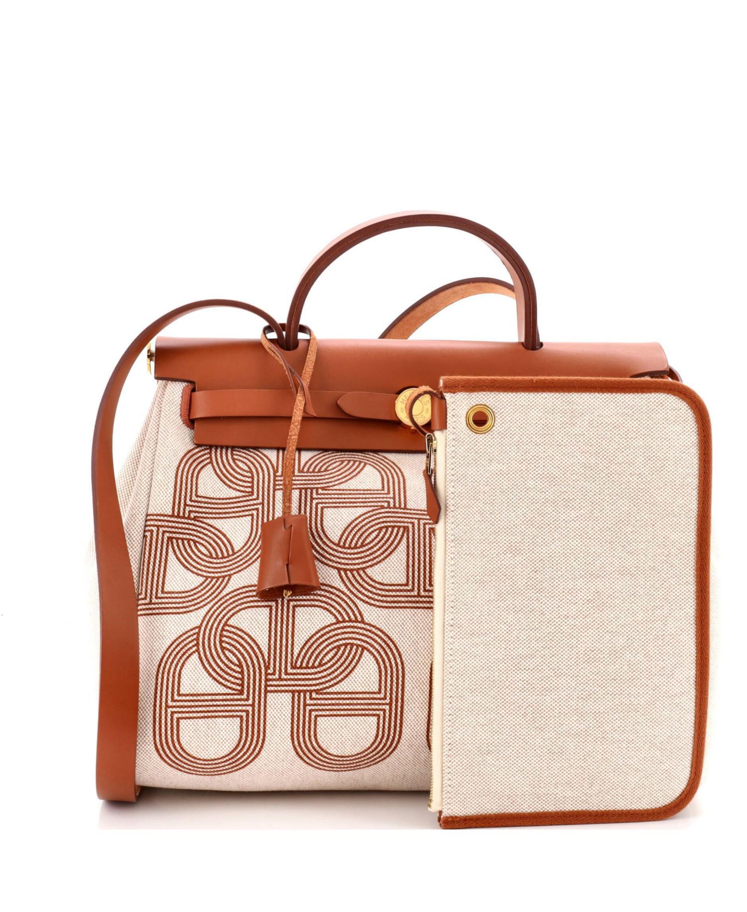 Pre-Owned Hermes 31 Herbag Zip Circuit 24 Vache Hunter and Leather