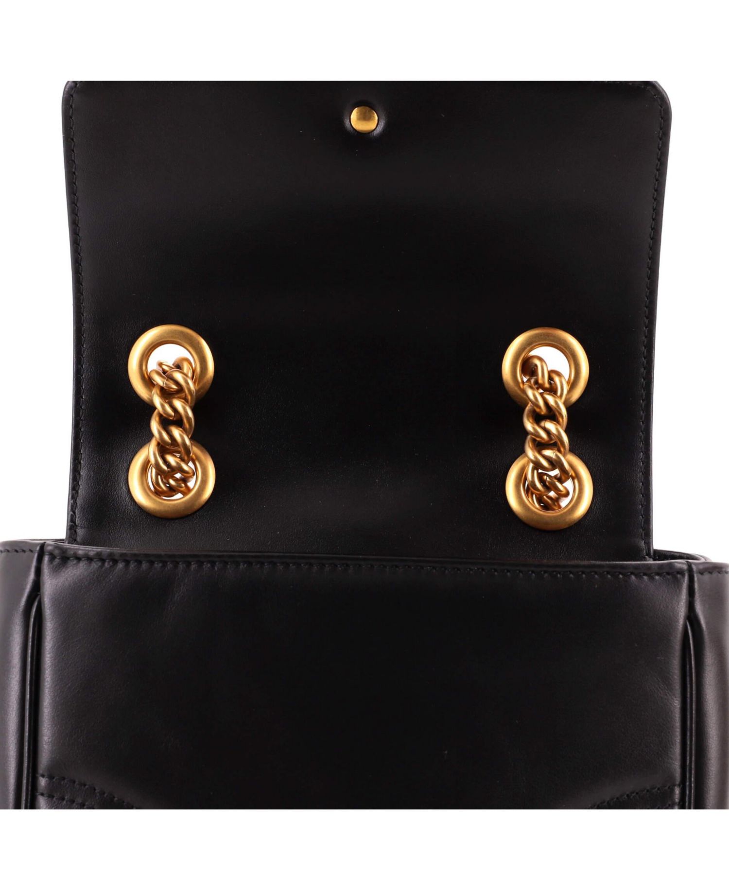 Mini GG Marmont Square Flap Bag Matelasse Leather