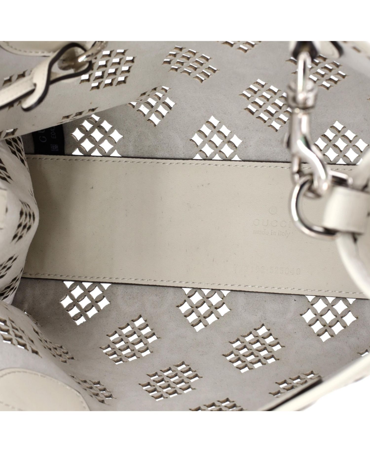 Small Convertible Tote GG Debossed Laser Cut Leather
