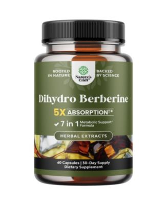 7-in-1 Dihydroberberine Supplement with Ceylon Cinnamon and Bitter Melon, Glucovantage, Botanical Blend, 60 Count
