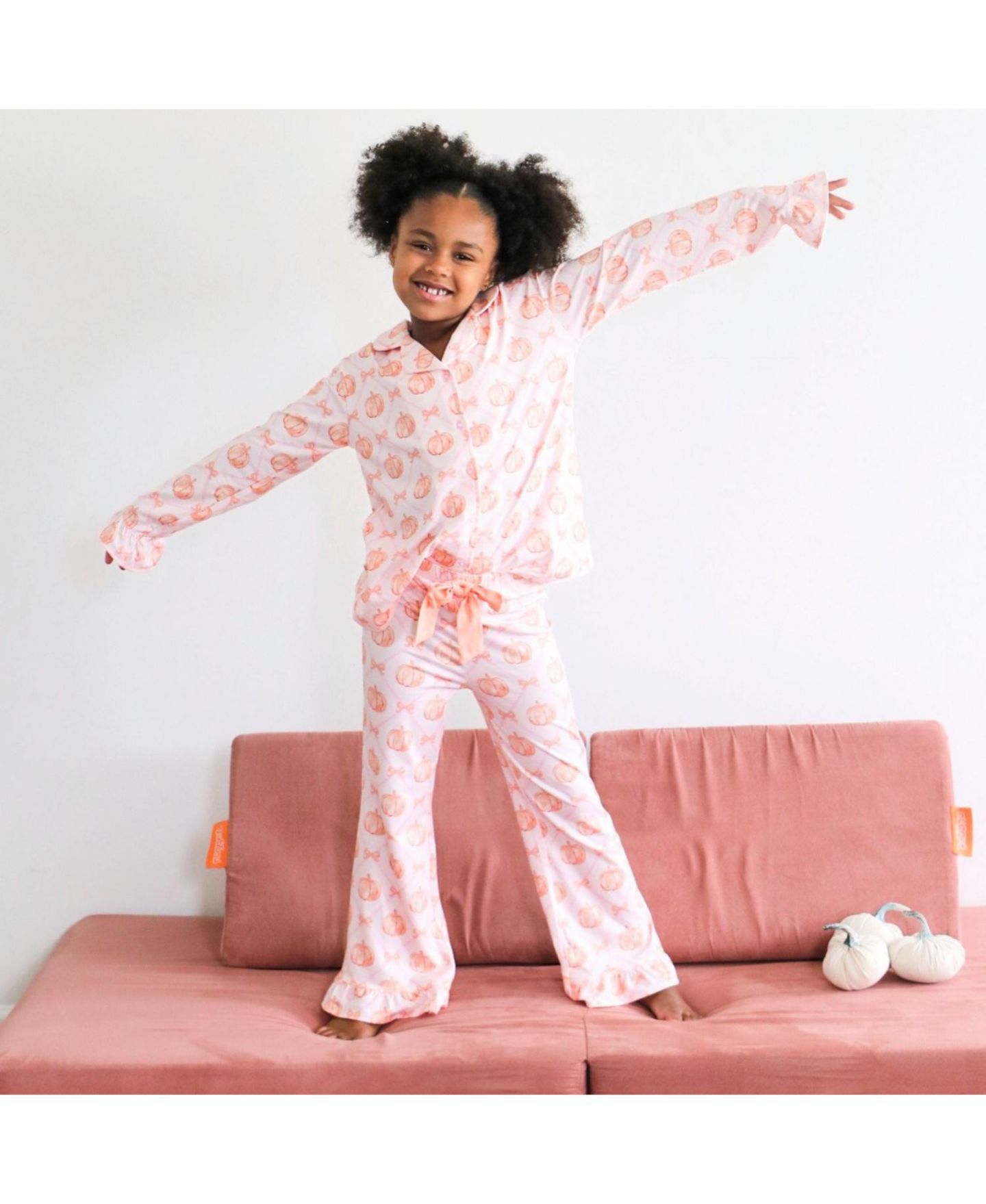 Sweet Wink Big Girls Pumpkin Trellis Lounge Set, цвет: Оранжевый — фото 3