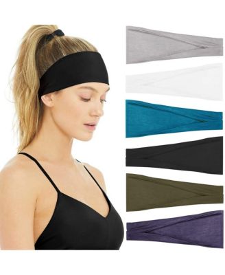 Non-Slip Stretch Headbands, 6-Pack