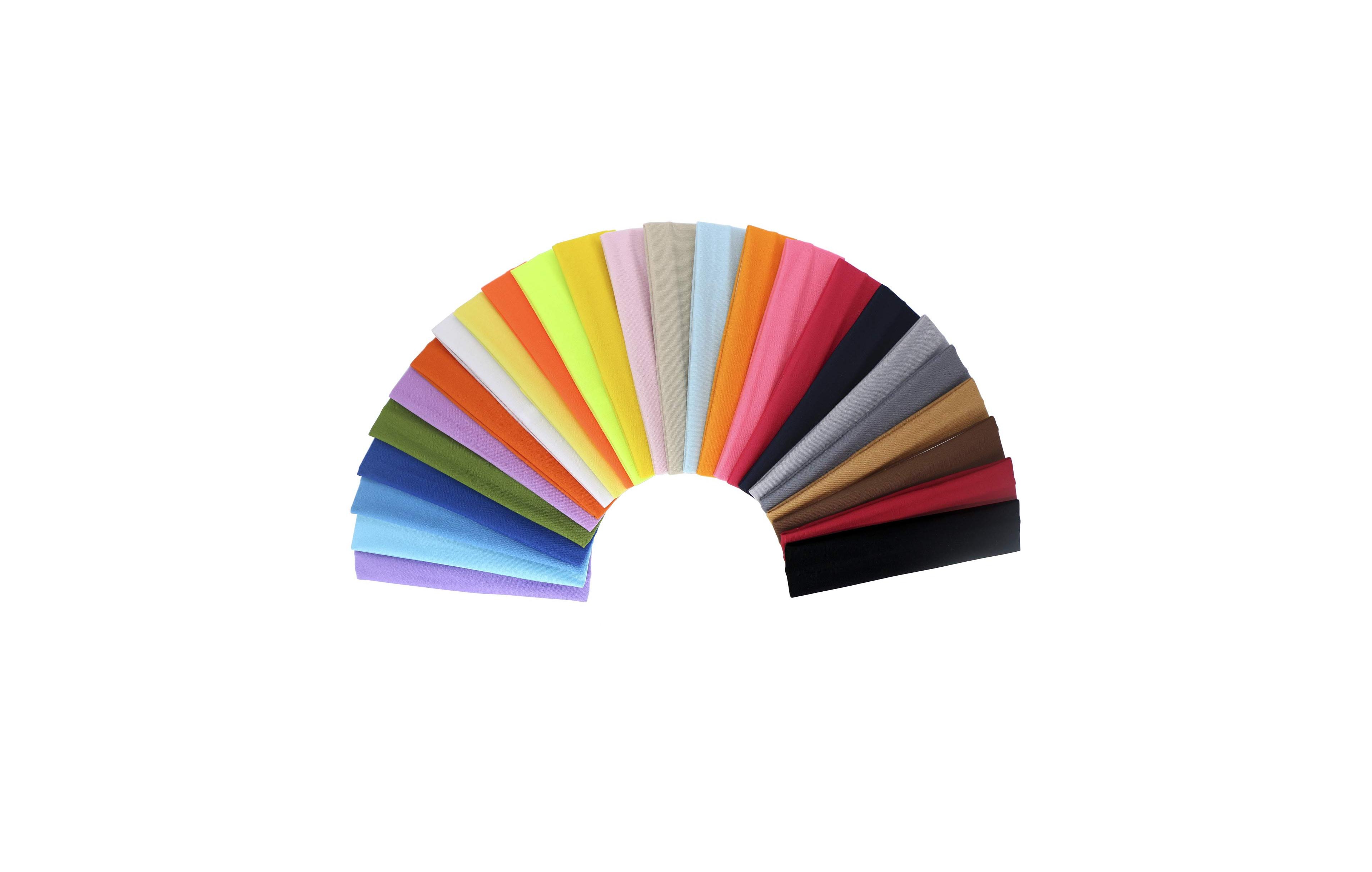 Peneyon Stretch Sport Assorted Headbands, 25-Piece Set