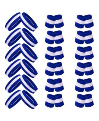 36 Piece Sports Sweatband Set Headband Wristbands For Gym Yoga Athletic Activities