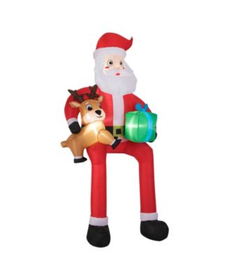 9.5 FT Christmas Inflatable Santa Decoration with Built-in LED Lights for Yard