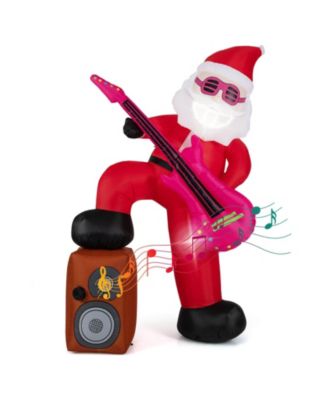 8.4 ft Inflatable Santa Claus with Music, Sound-synced Light Effect, LED Lights