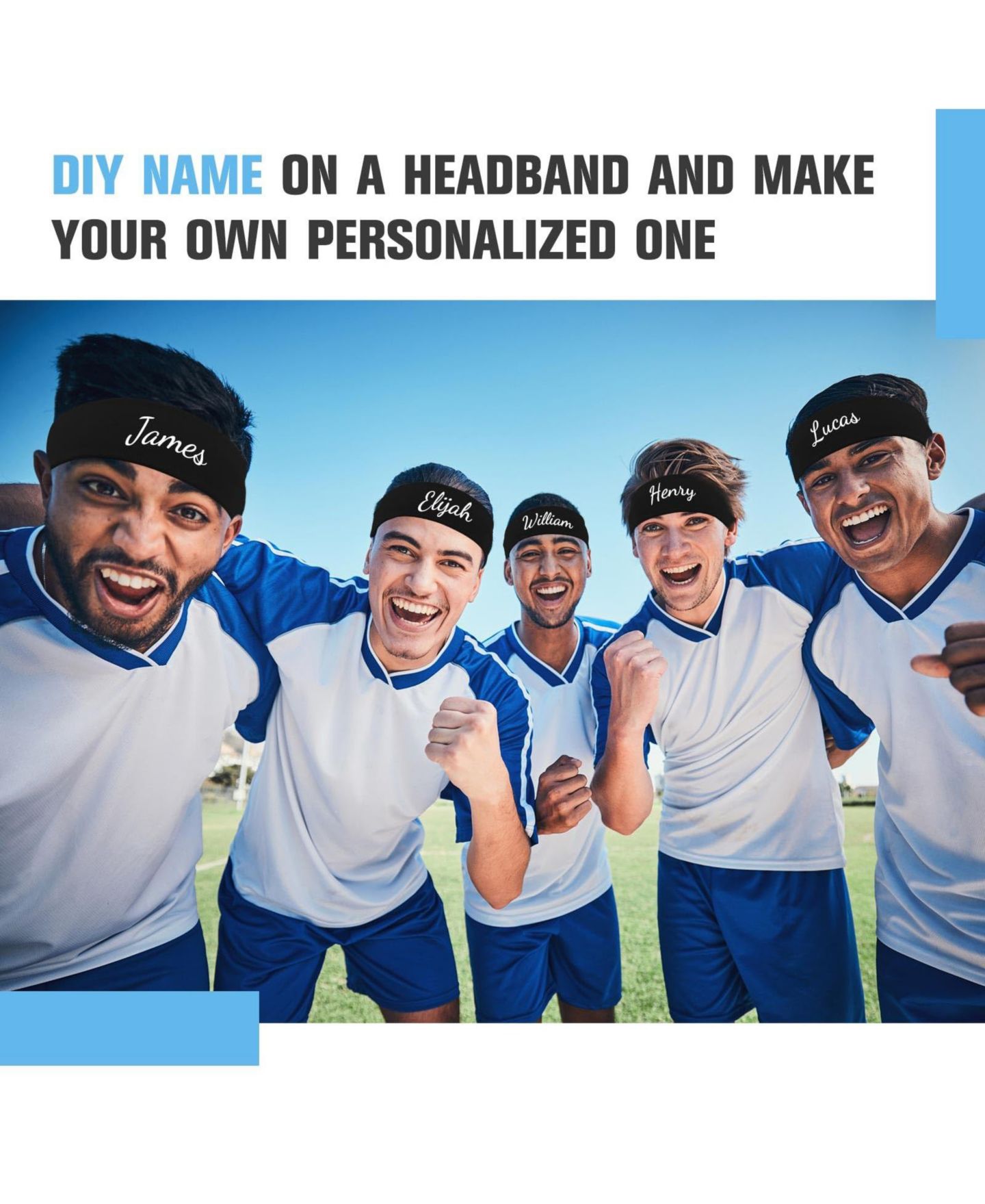 Женские аксессуары для волос Furlihong Stretchy Sport Headbands, 30-Pack, цвет: Чёрный — фото 5