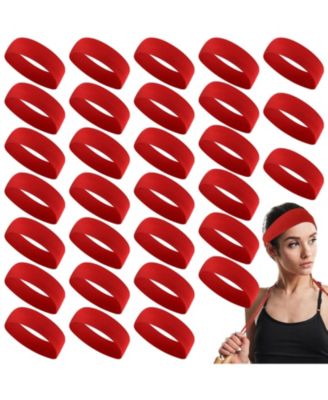 Women's Stretchy Sport Headbands, 30-Pack
