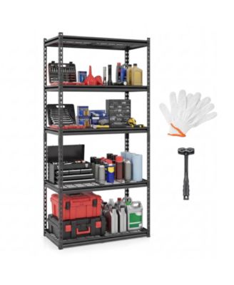 5-Tier Metal Shelving Unit with Adjustable Wire Racks 2000 lbs Capacity for Home