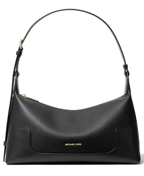 Женская сумка Michael Kors Teddi Medium Slouchy Shoulder Handbag, цвет: Чёрный