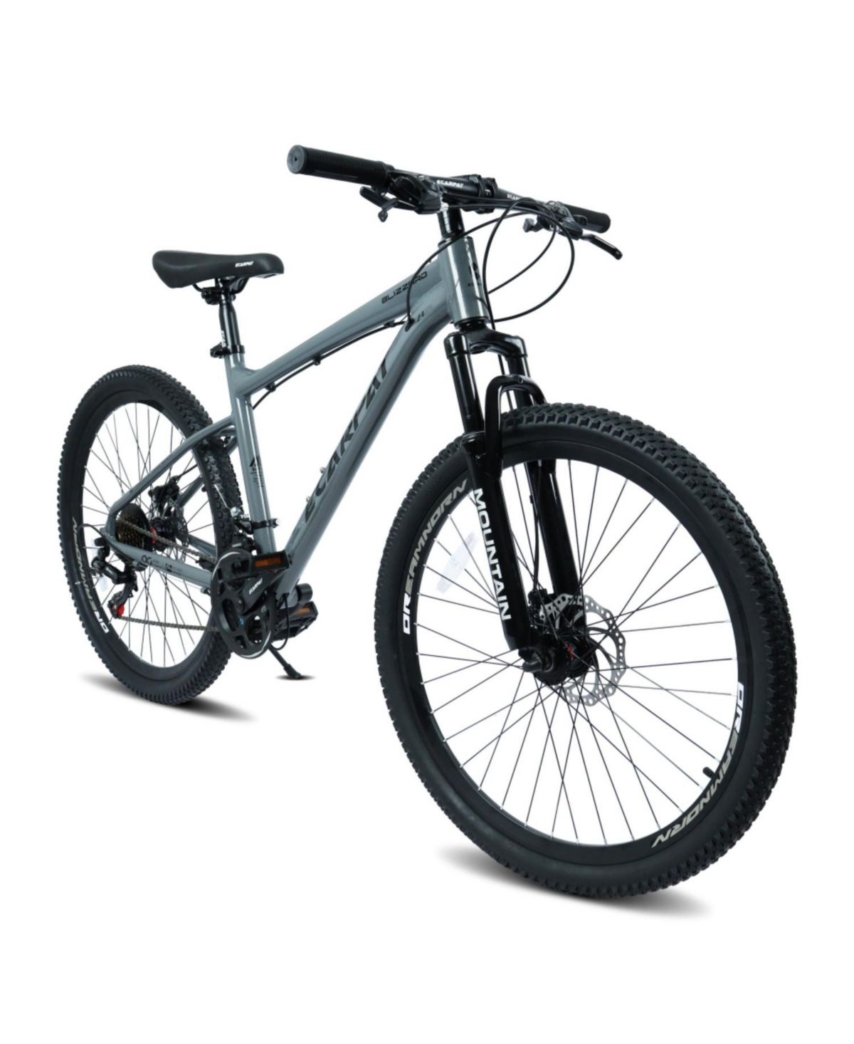ECHTPeak 26 Inch All Terrain Mountain Bike with Disc Brakes 21 Speed Drivetrain and Durable Carbon Steel FramePerfect for Trail Riding and Touring