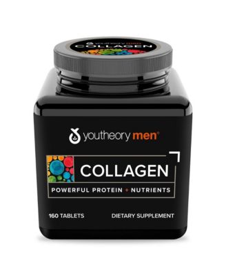 Men's Collagen - Vegetarian Collagen Supplement for Men - Contains Biotin - Supports Healthy Hair, Nails, Skin and Joints - 160 Tablets