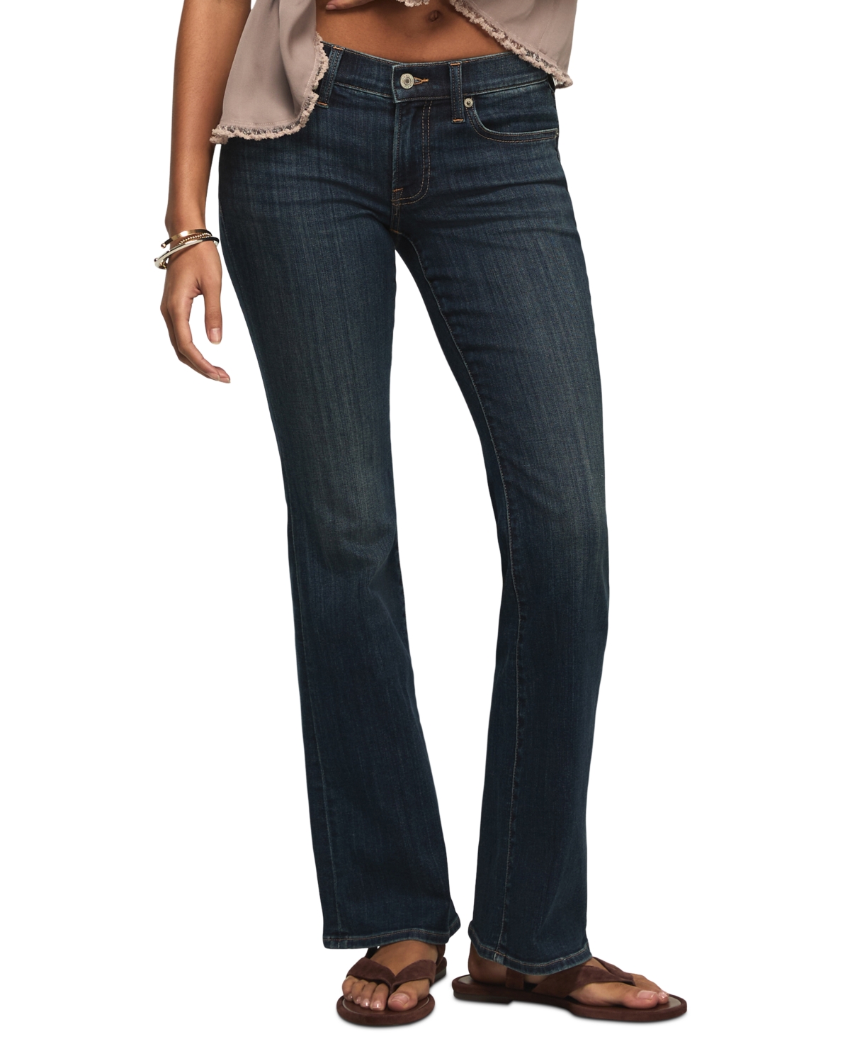 Lucky Brand Women's Sweet Flare Mid-Rise Stretch Denim Jeans - New Heights Wash