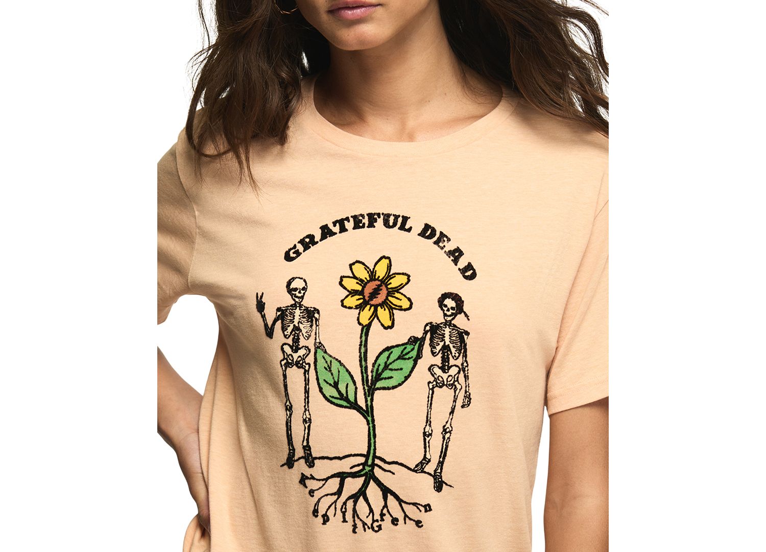 Women's Grateful Dead Skeletons Boyfriend Graphic T-Shirt