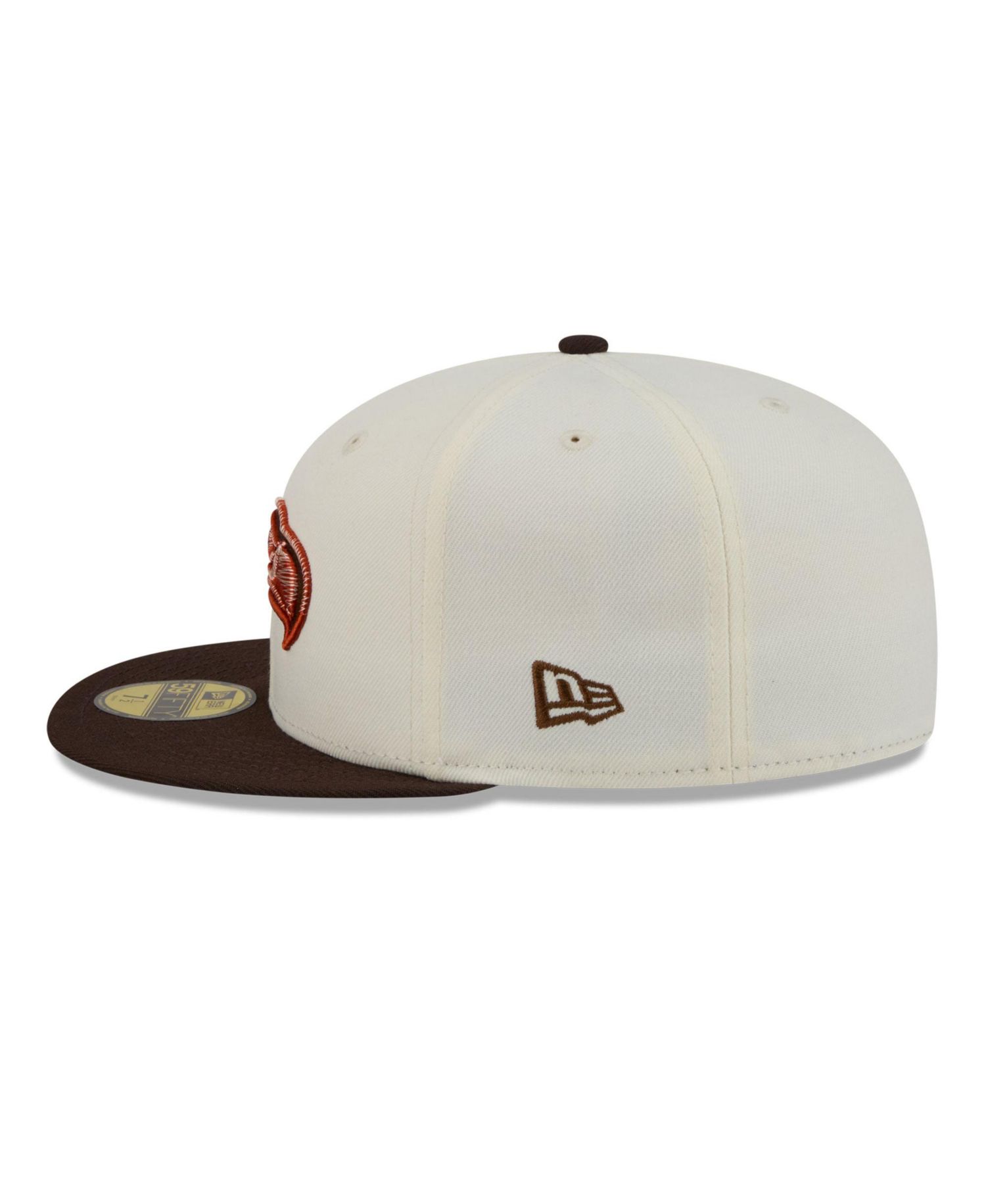 Men's Cream/Brown Seattle Seahawks Pumpkin Spice 59FIFTY Fitted Hat