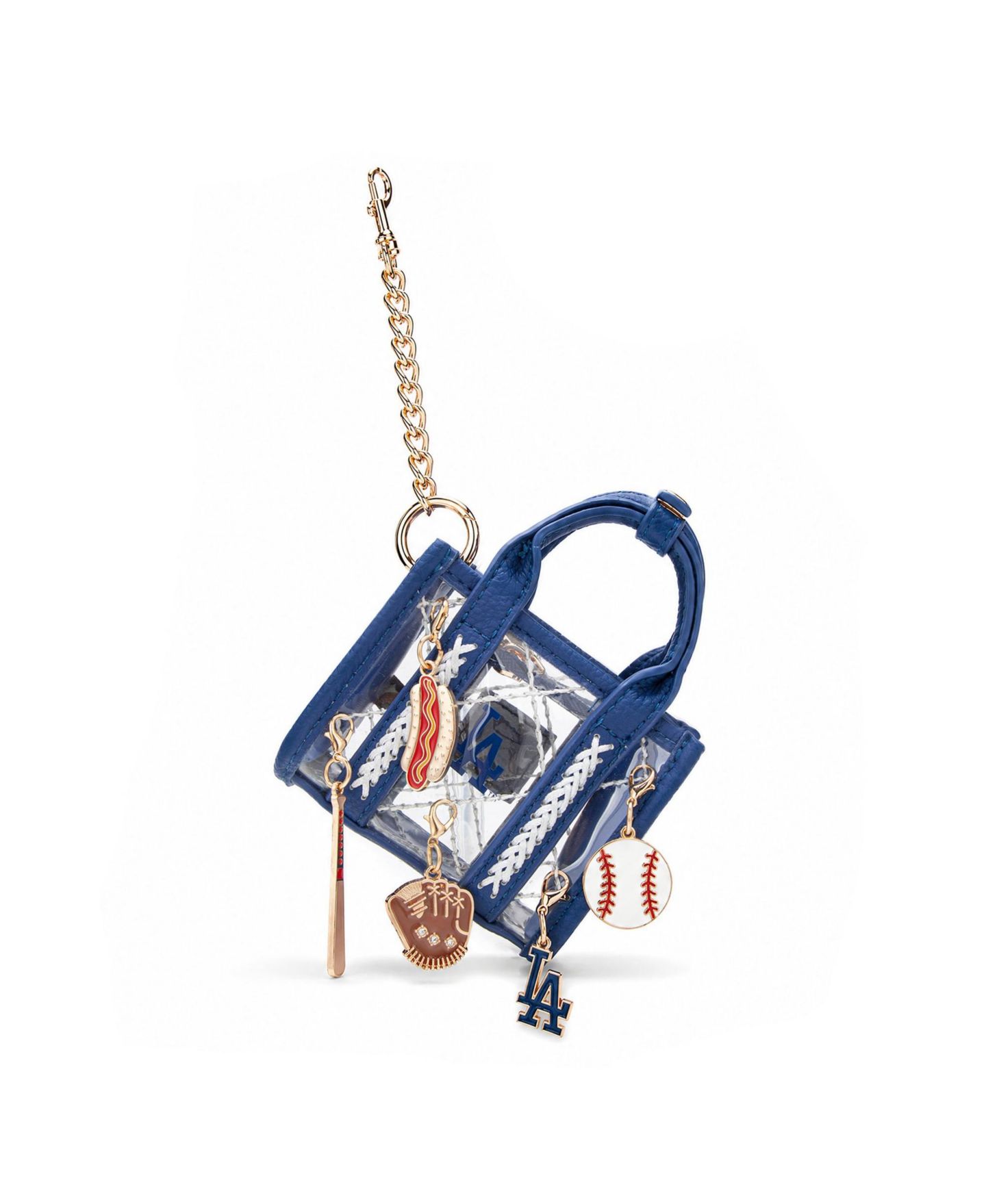 Женский брелок Montana West Los Angeles Dodgers Clear Bag Charm — фото 3