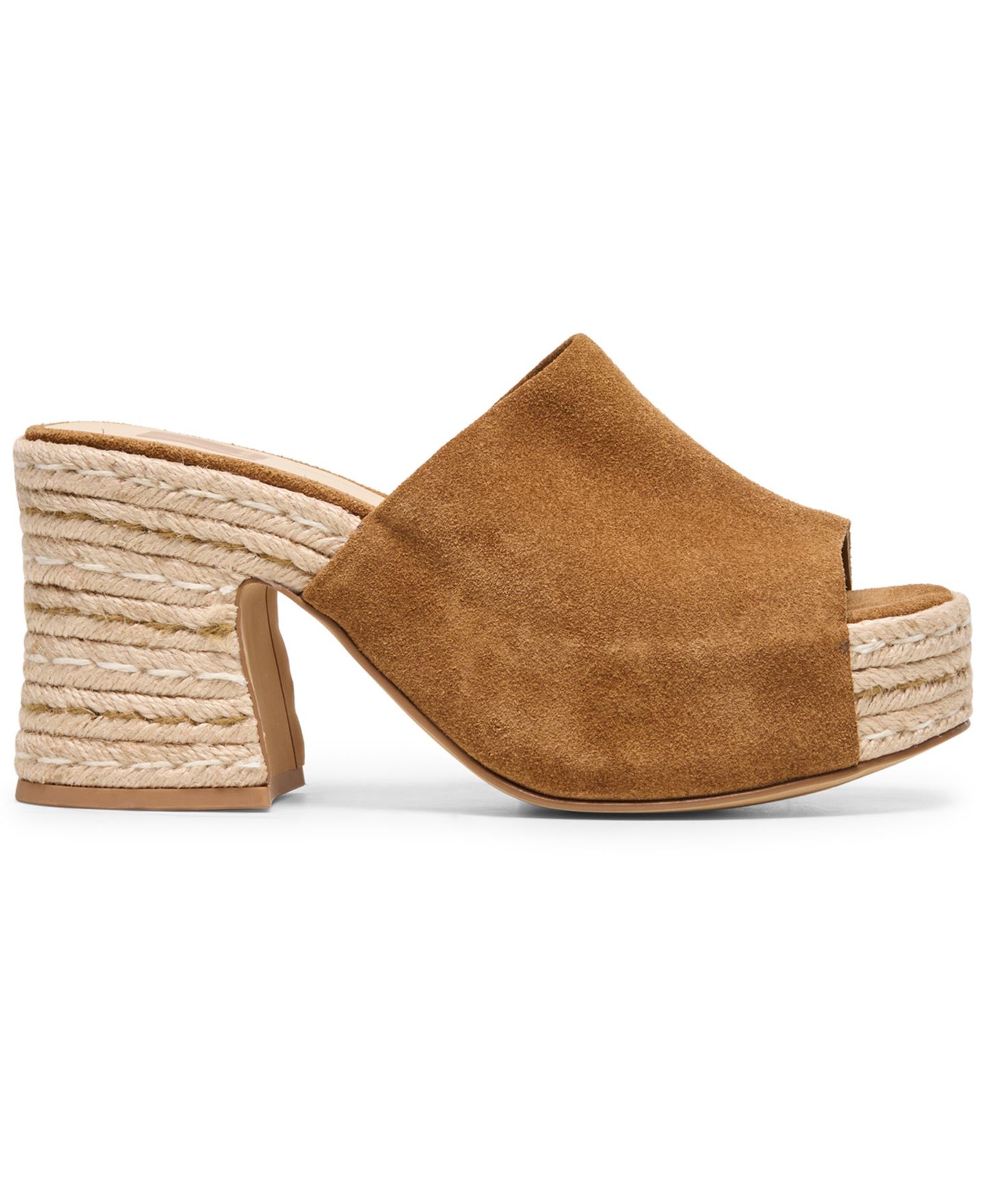 Женские сандалии Dolce Vita Bodhi Espadrille Platform Block Heel, цвет: Коричневый замшевый — фото 2