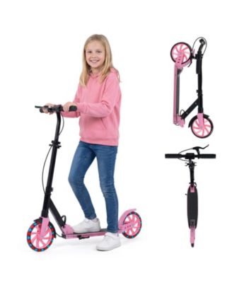 Kick Scooter Foldable Scooter with Light-up Wheels