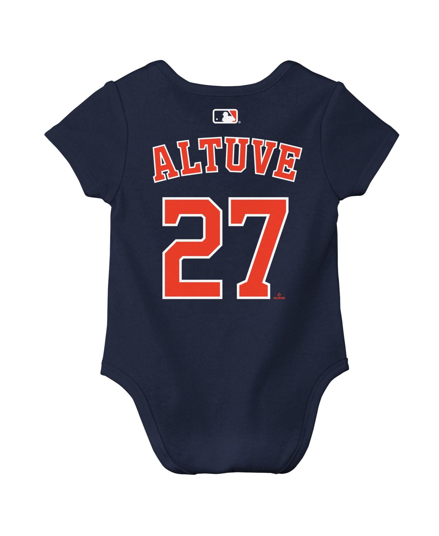 Baby Boys and Girls Jose Altuve Navy Houston Astros Name & Number Bodysuit