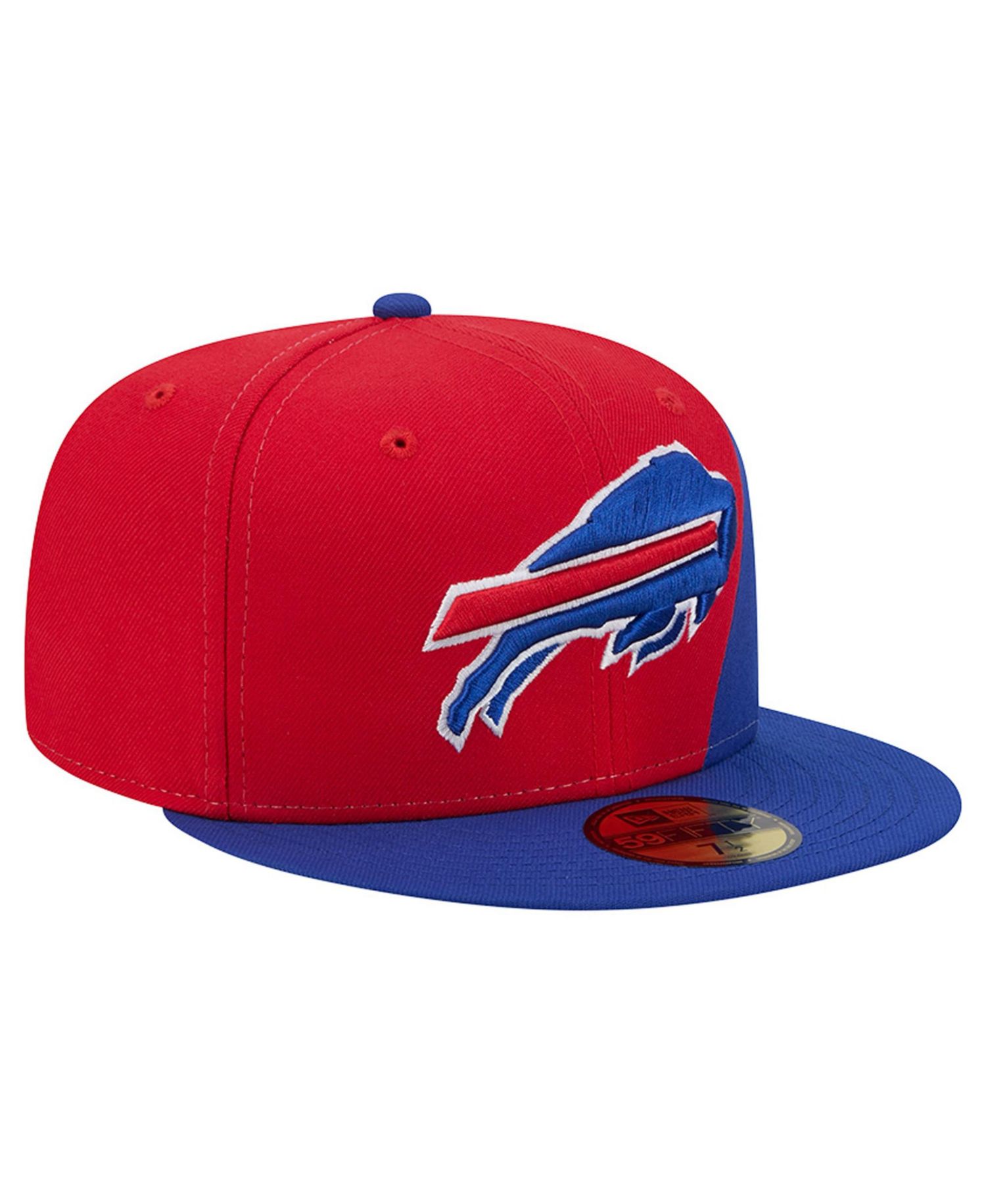 Men's Red/Royal Buffalo Bills Shock 59FIFTY Fitted Hat