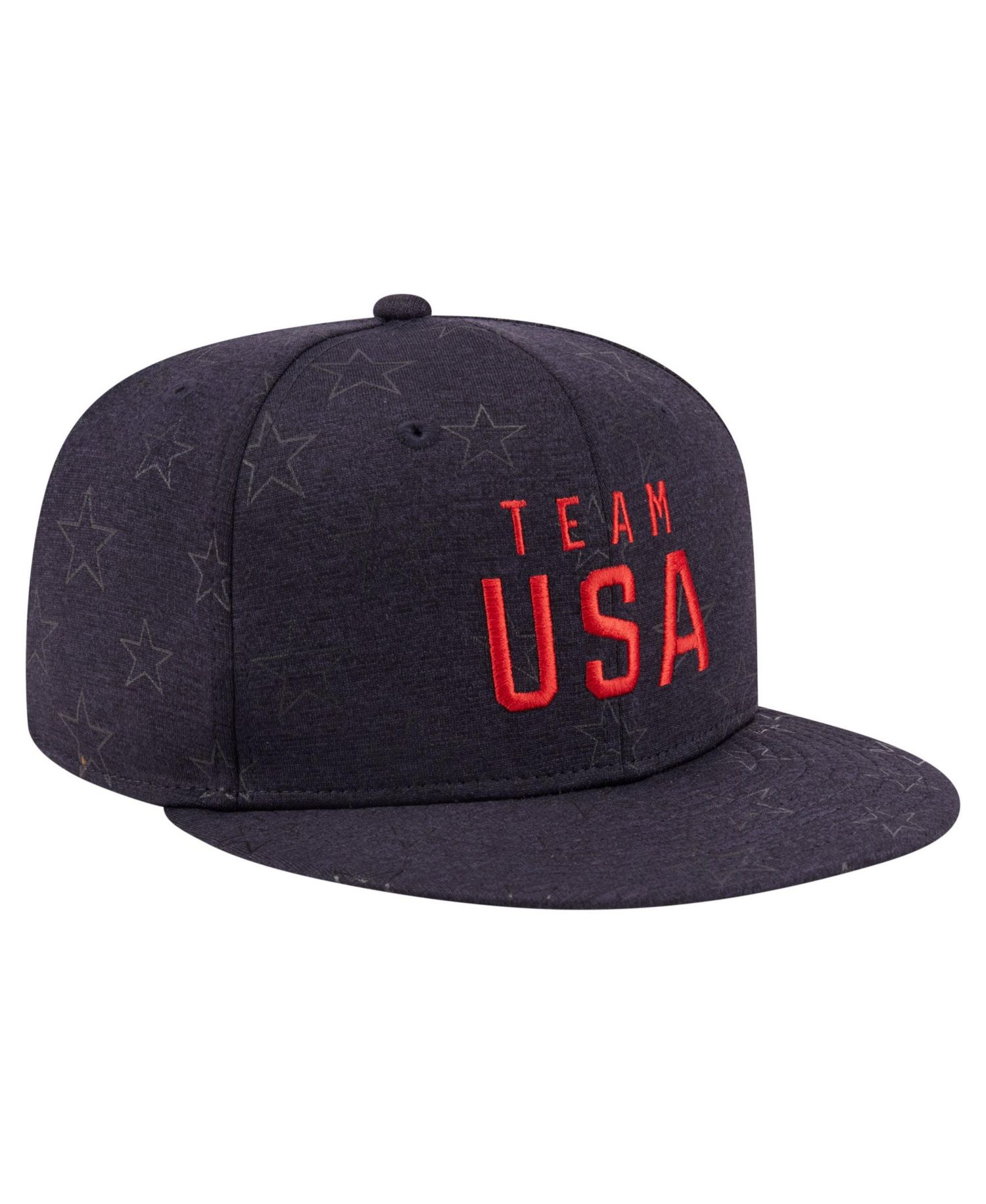 Men's and Women's Navy Team USA Stars 9FIFTY Snapback Hat