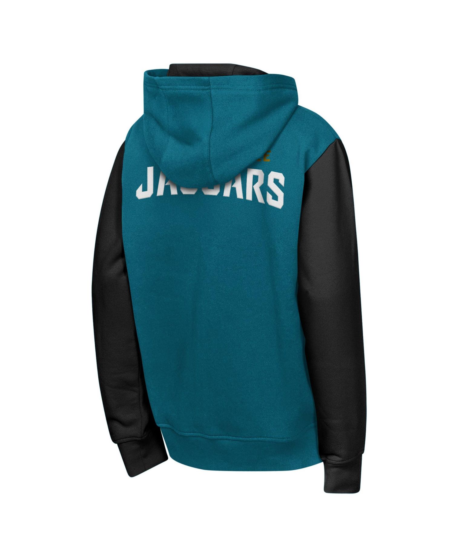 Big Boys and Girls Teal Jacksonville Jaguars Stadium Colorblock Full-Zip Hoodie