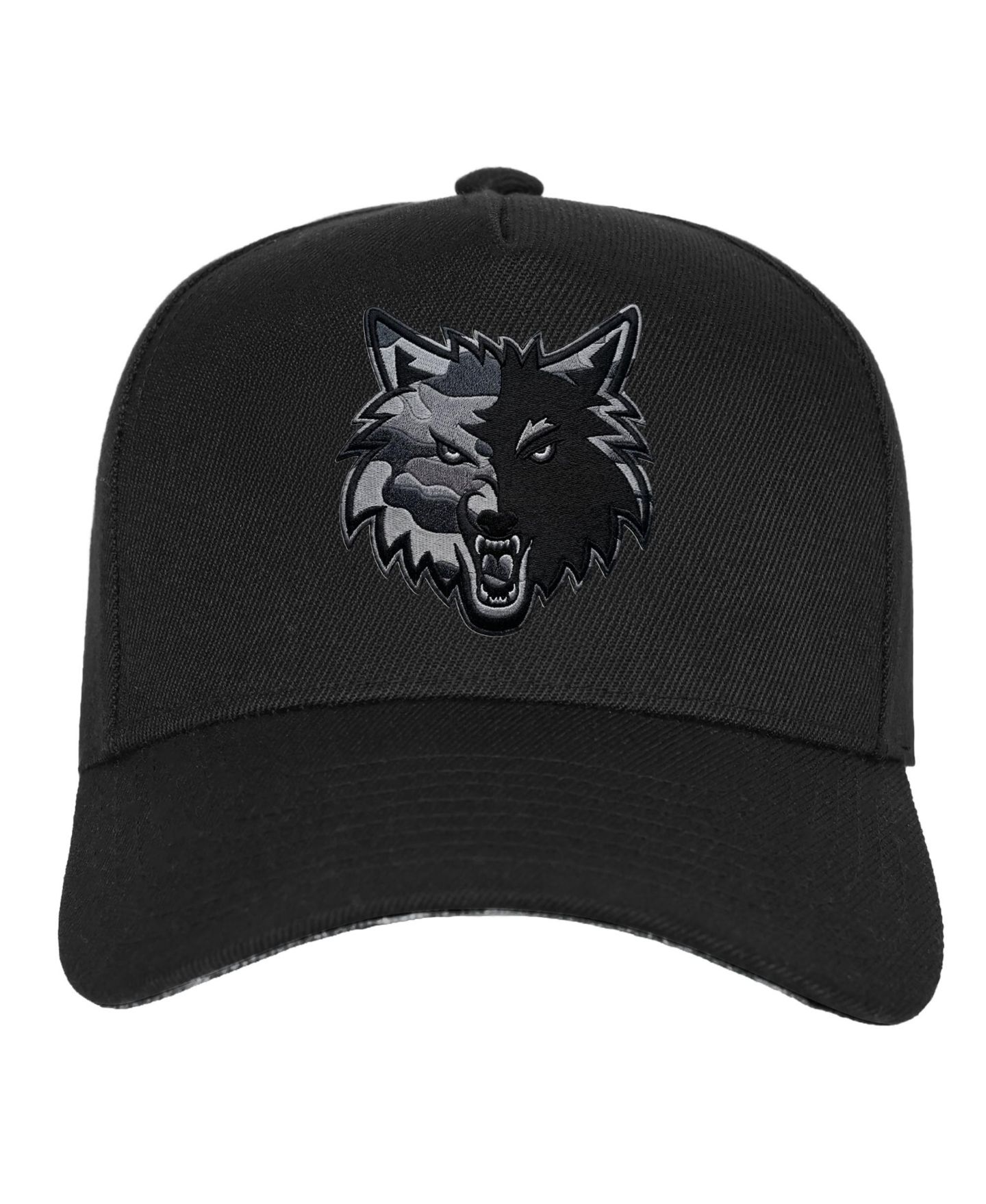 Детская кепка Mitchell & Ness Black Minnesota Timberwolves 404 Club Camo Pro Pinch Snapback Hat — фото 3