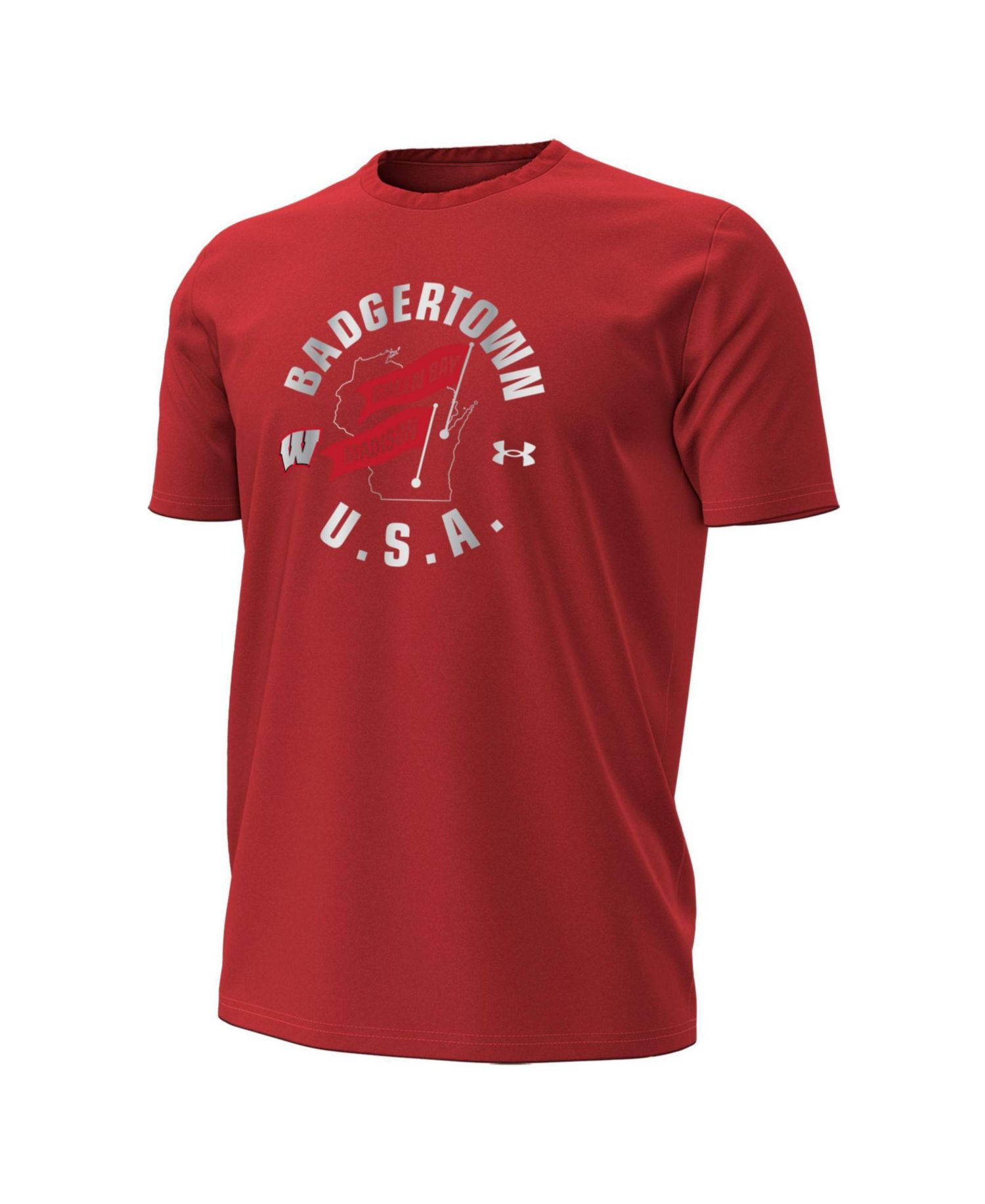 Men's Red Wisconsin Badgers 2026 Lambeau Field Collection Badgertown Performance T-Shirt