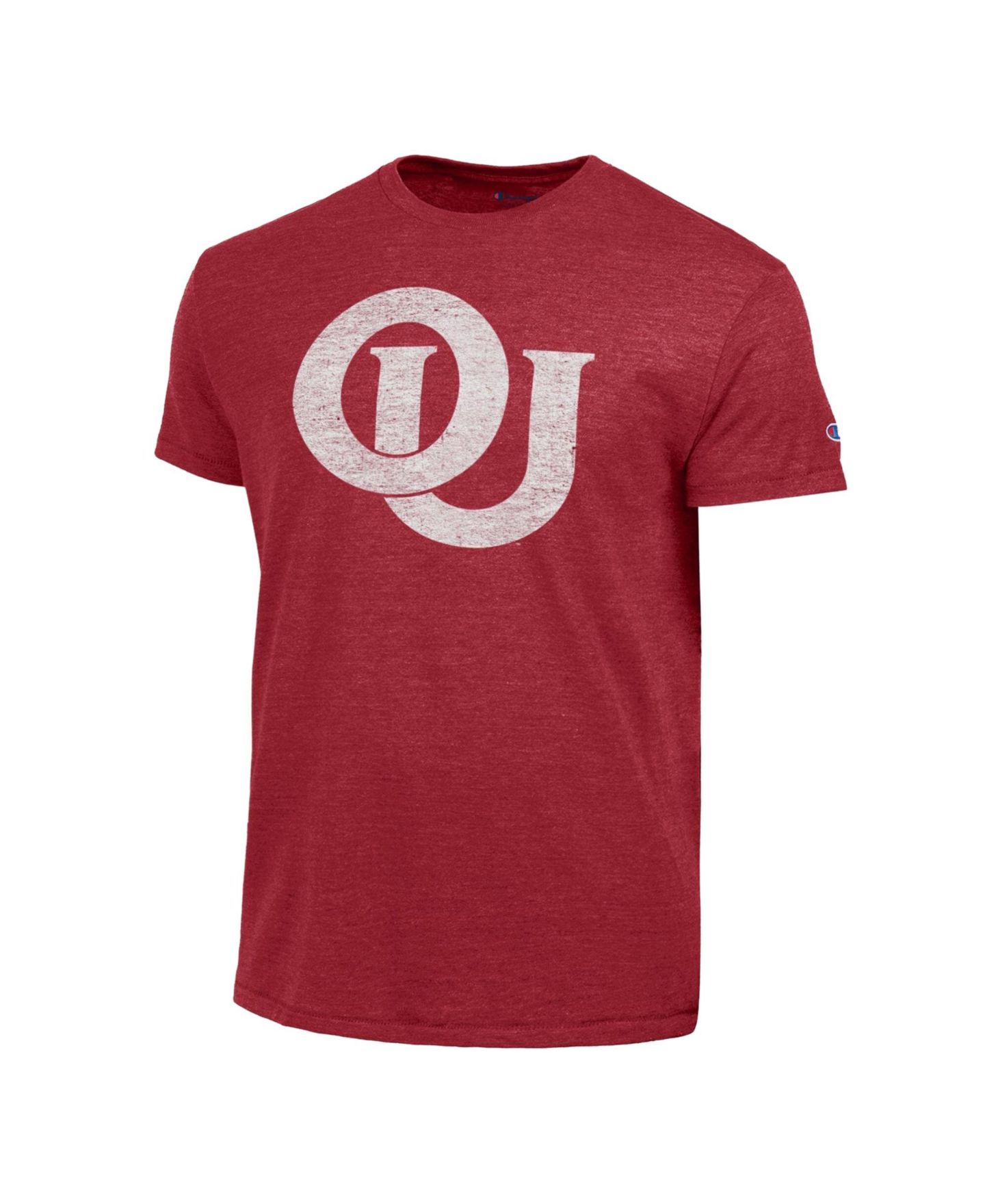 Мужская футболка Champion Crimson Oklahoma Sooners Vintage Triumph Tri-Blend — фото 3
