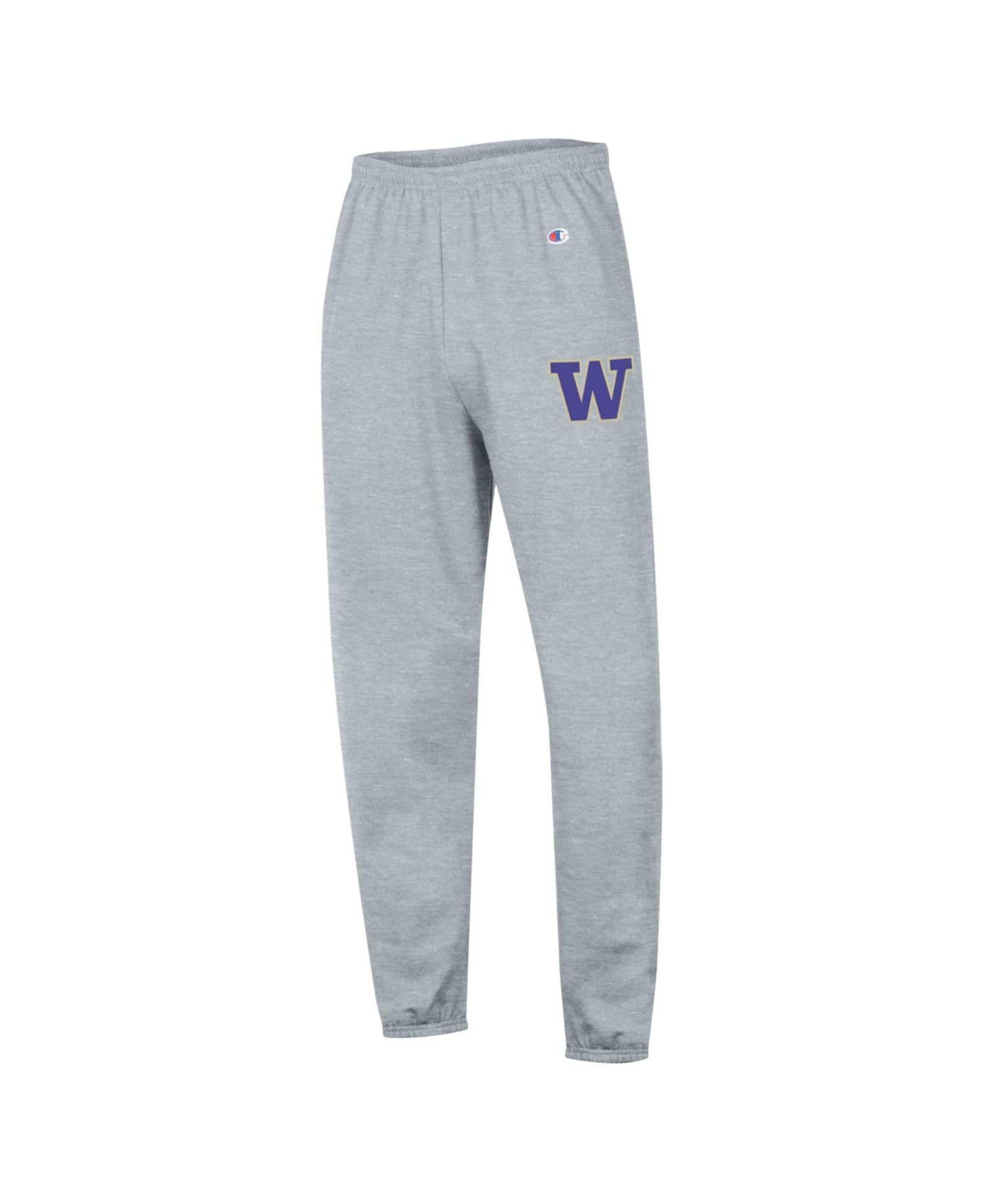 Men's Heather Gray Washington Huskies Powerblend Banded Fleece Sweatpants