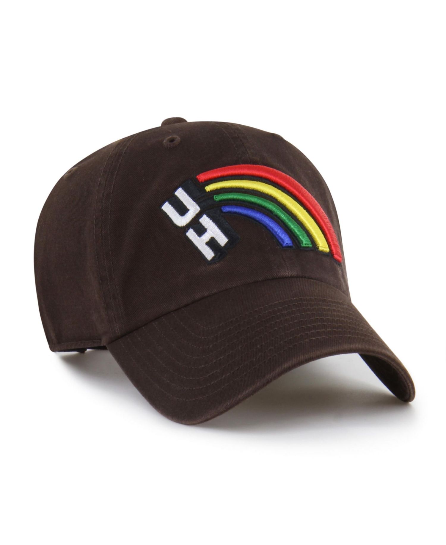 Men's '47 Brown Hawaii Rainbow Warriors Vault Clean Up Adjustable Hat