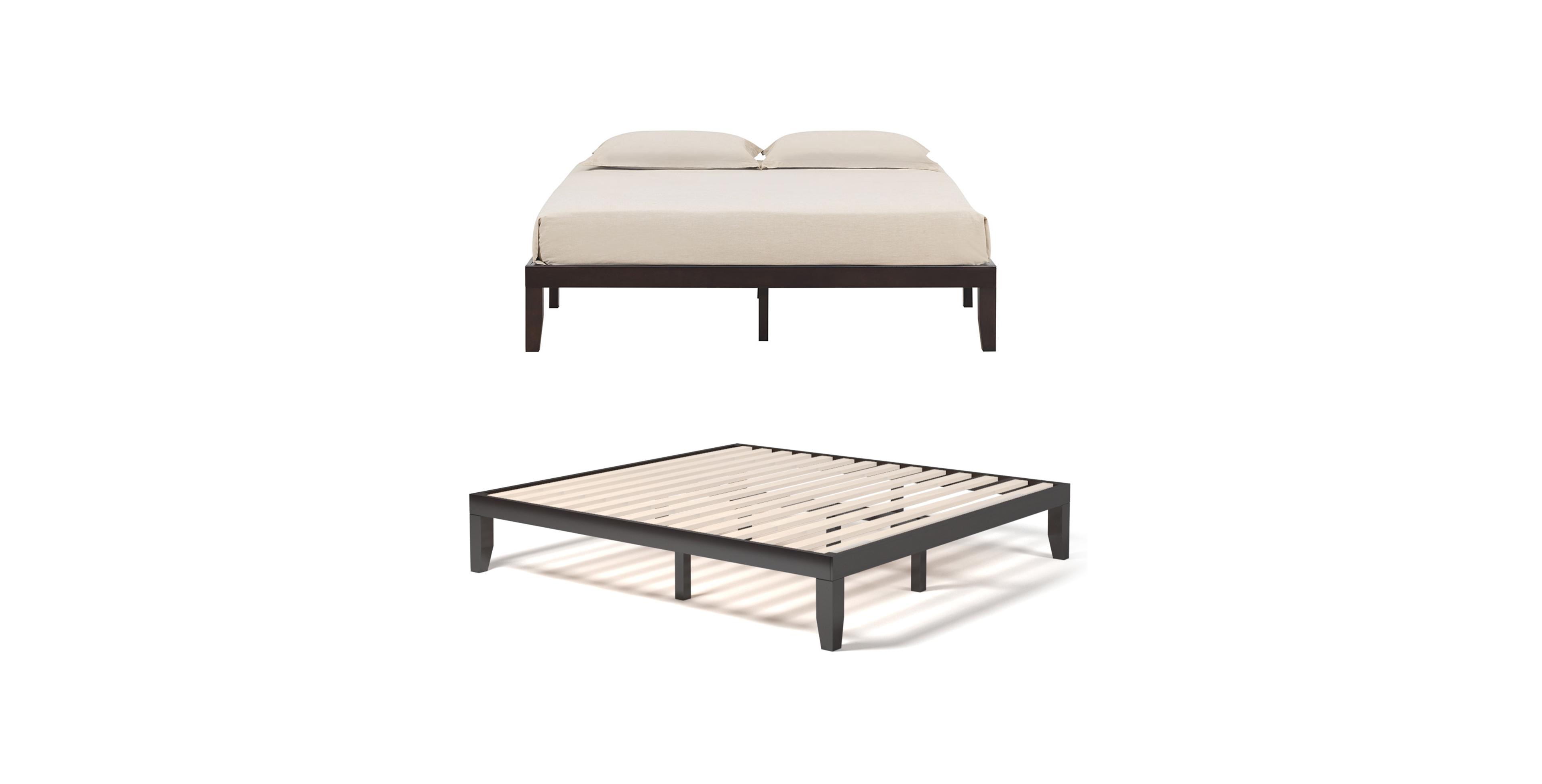 Mecale 14 Inch King Wood Platform Bed Frame