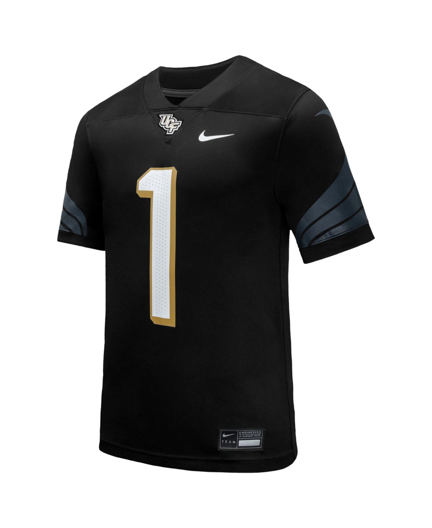 Мужской топ Nike #1 Black UCF Knights Home Game Football Jersey — фото 3