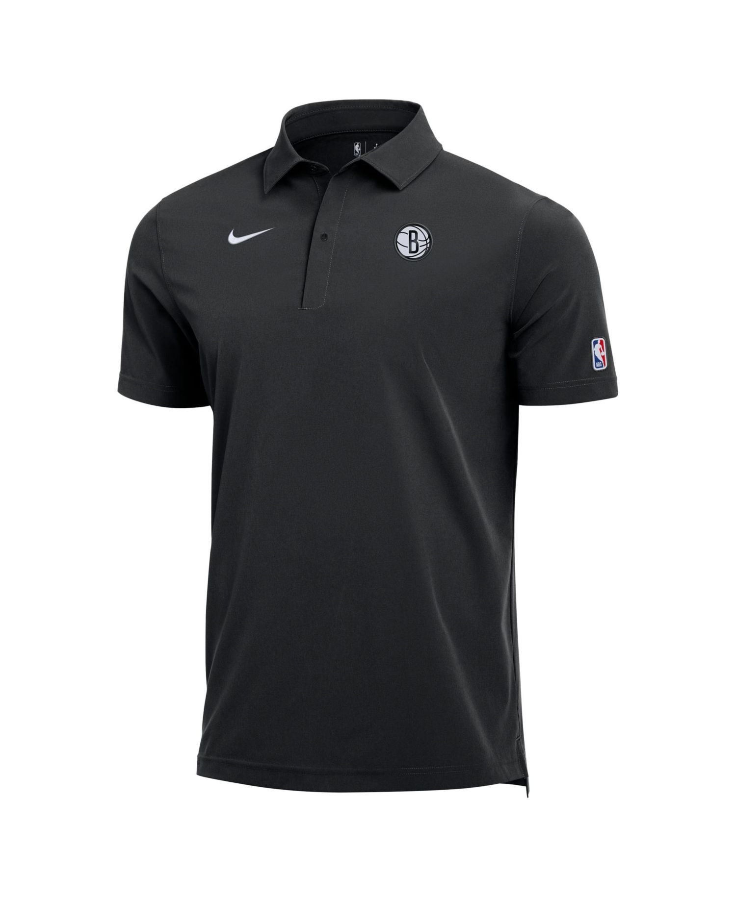 Men's Black Brooklyn Nets 2025/26 Authentic Dri-FIT Coaches Polo