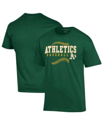 Men's Green Athletics Baseball T-Shirt